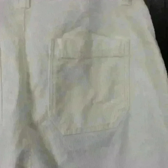 FAHERTY White Relaxed Fit Stretch Corduroy Flare Leg Pants Women Size 27 New - Picture 11 of 13